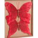 S/2 Mariposas Rojo