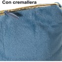 Cojín Terciopelo Azul 30x50cm C/cremallera 30x50cm